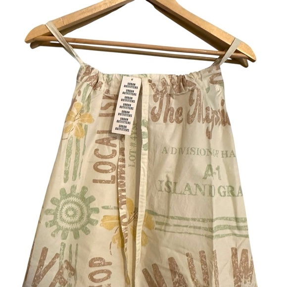 ๐ Urban Outfitters, BDG Eva Tie-Front Ruched Strap Trapeze Mini Dress NWT - Picture 4 of 6